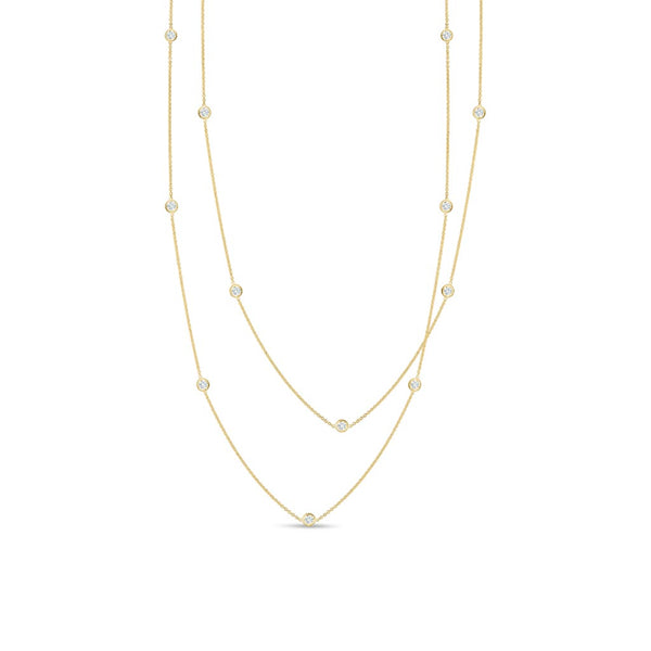 15 Station Diamonds by the Inch Necklace - 1